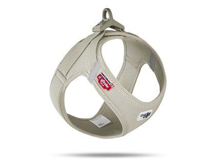 CURLI Postroj pre psov so sponou Air-Mesh Light Tan M, 6-9 kg