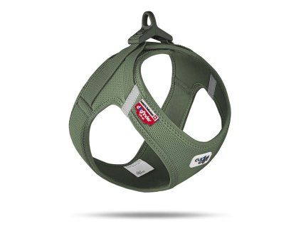 CURLI Postroj pre psov so sponou Air-Mesh Moss M, 6-9 kg