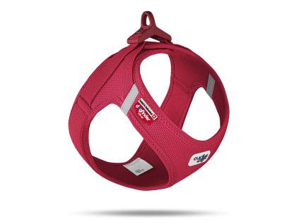 CURLI Postroj pre psov so sponou Air-Mesh Red M, 6-9 kg