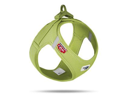 CURLI Postroj pre psov so sponou Air-Mesh Lime M, 6-9 kg