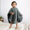 LÄSSIG Muslin Poncho 2025 petrol green