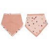 23877 bandana slintacik bebe jou sweet butterfly 2ks ruzovy