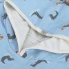 LÄSSIG Beach Poncho 2025 crocodile sky blue