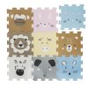 Penová podložka Puzzle 30x30 cm 9ks, Animals