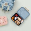 LÄSSIG Lunchbox Bento Pattern Party blue/green
