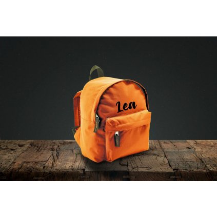 detský batoh s potlačou - oranžová