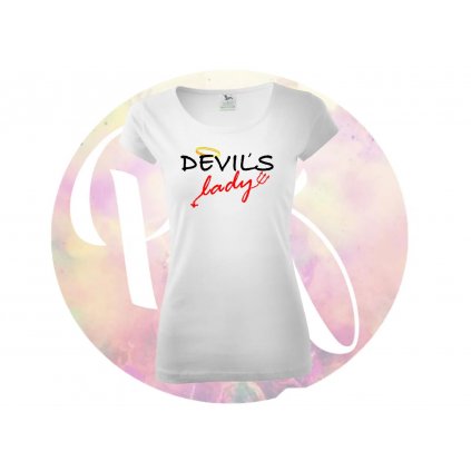 dámske tričko s krátkym rukávom -devils lady