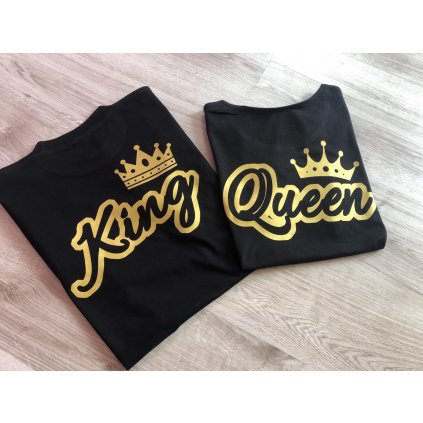 párový set tričiek - King, queen set