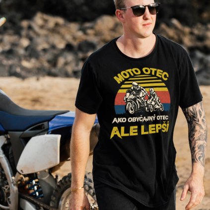 moto otec panske tricko pre motorkara