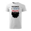 pánske tričko s krátkym rukávom- diabol nosí bradu