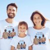 rodinný set tričiek s potlačou - len spolu dávame zmysel s vlastnými menami