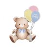 0030150 foliovy balonek medvidek s balonky happy birthday 76 x 41 cm