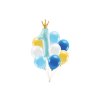 0026531 sada balonku 1 narozeniny modra 9 ks