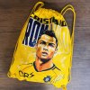 detský batoh - žltý sťahovací vak s potlačou - Ronaldo