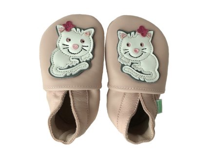 Kožené capáčky kočička Hopi Hop