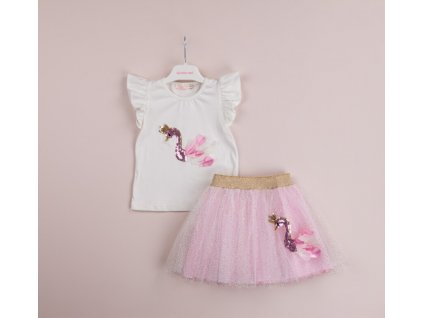 wholesale 2 piece girls tulle skirt set with t shirt 1 4y babyrose 1002 4020 girls sets 24256 28 O