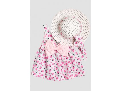 wholesale baby girls patterned dress with hat 6 24m kidexs 1026 60183 baby dresses 83511 46 B