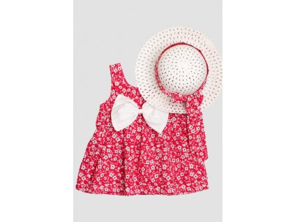 wholesale baby girls patterned dress with hat 6 24m kidexs 1026 60191 baby dresses 83524 46 B