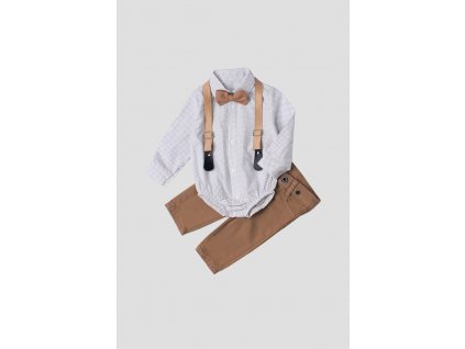 wholesale baby boys 4 piece shirt pants suspender and bowtie 6 24m kidexs 1026 35039 baby shirts 23581 29 B