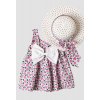 wholesale baby girls patterned dress with hat 6 24m kidexs 1026 60177 baby dresses 83497 46 B