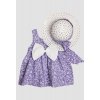 wholesale baby girls patterned dress with hat 6 24m kidexs 1026 60191 baby dresses 83526 46 B