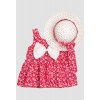wholesale baby girls patterned dress with hat 6 24m kidexs 1026 60191 baby dresses 83524 46 B