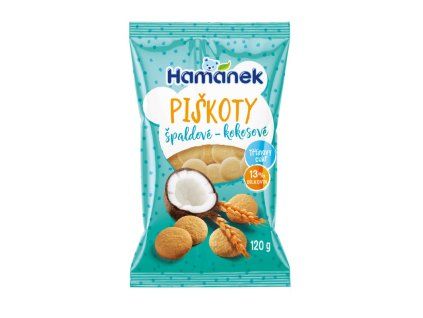 Hamanek piskoty spaldove s kokosem