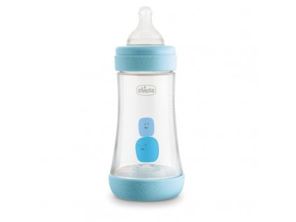 CHICCO Láhev Perfect 5 silikon 240ml chlapec