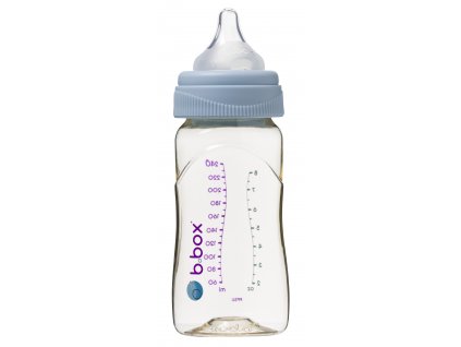 b.box Antikoliková kojenecká láhev 240ml, modrá