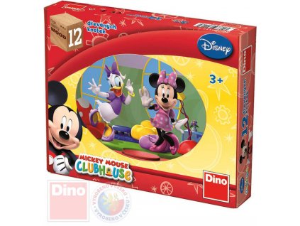 DINO DŘEVO Kostky obrázkové Mickey Mouse set 12ks kubus *DŘEVĚNÉ HRAČKY*