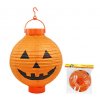Lampion koule 22cm oranžový Halloween dýně na baterie v sáčku