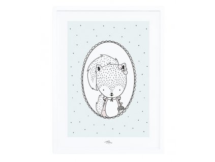 p0250 affiche retro bebe turquoise