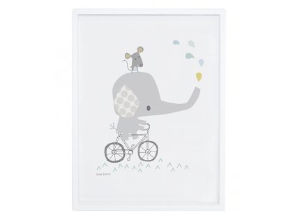Lilipinso Plakát  Elephant on his bike 30 x 40 cm