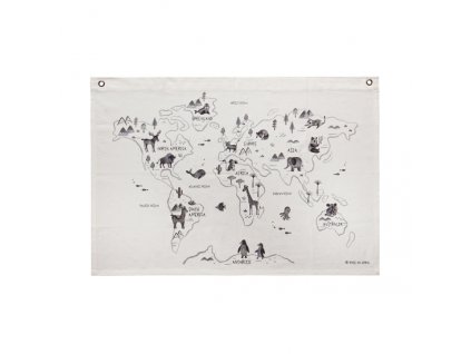 the world map by rose in april