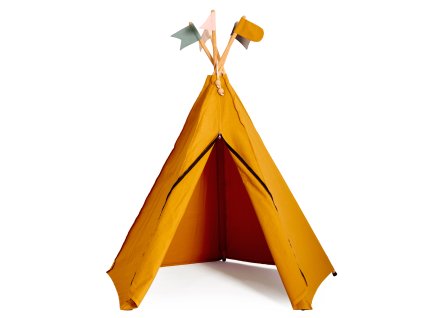 HippieTipi ochre med flag