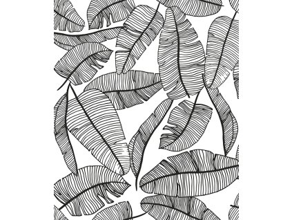 h0462 papier peint deco jungle feuille palmier