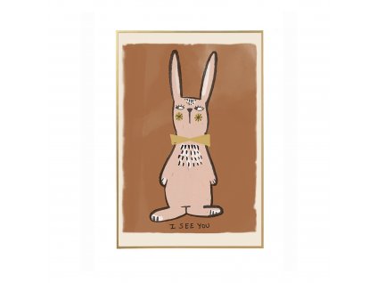 i see you large rabbit poster