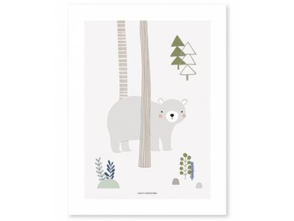 poster oso bosque infantiles bebe lilipinso p0207 (1)