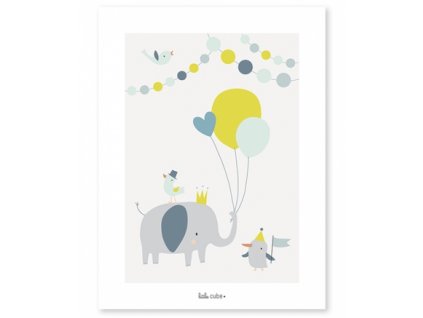 p0196 affiche deco elephant animaux lilipinso 1