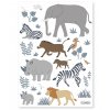 s1397 stickers zebre lion tanzania big five