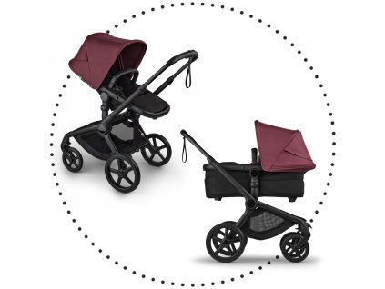 BUGABOO Fox 5 Renew - Haritage black / Dark cherry