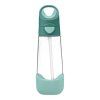Fľaša na pitie so slamkou 600 ml - emerald forest