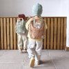 LÄSSIG Mini Square Backpack Happy Prints caramel