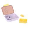 LÄSSIG Lunchbox Bento Pattern Party rose/lilac