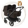 Kočík pre dvojičky Bugaboo Donkey 6 Cocoa Brown + darček