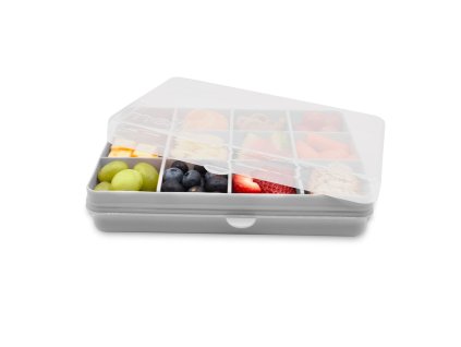 Snackle Box Krabička na občerstvenie 1368 ml - sivá