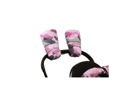 7AM Enfant WarMMuffs rukavice na kočík Camo Pink