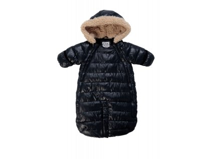 7AM Enfant Doudoune overal so šálom Black (Veľkosť M)