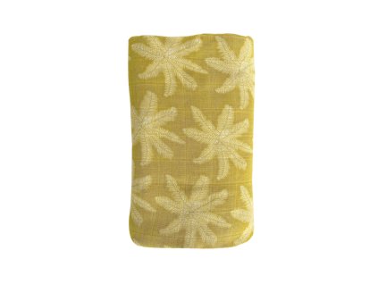 OB Designs Mušelínová plienka 120x120, Pear / Palm Print