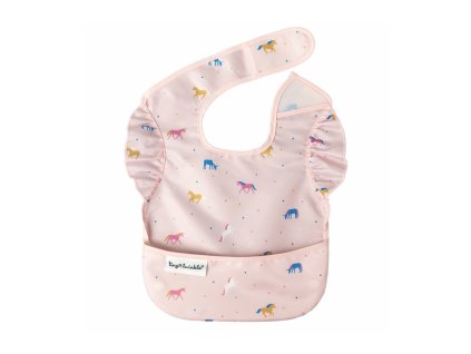 Tiny Twinkle Podbradník s volánikmi - Unicorn Confetti